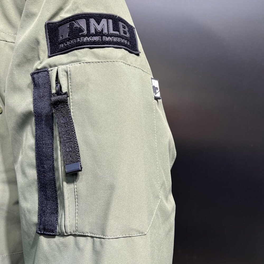 MLB Olive Green Down Jacket - Picture 4 of 9